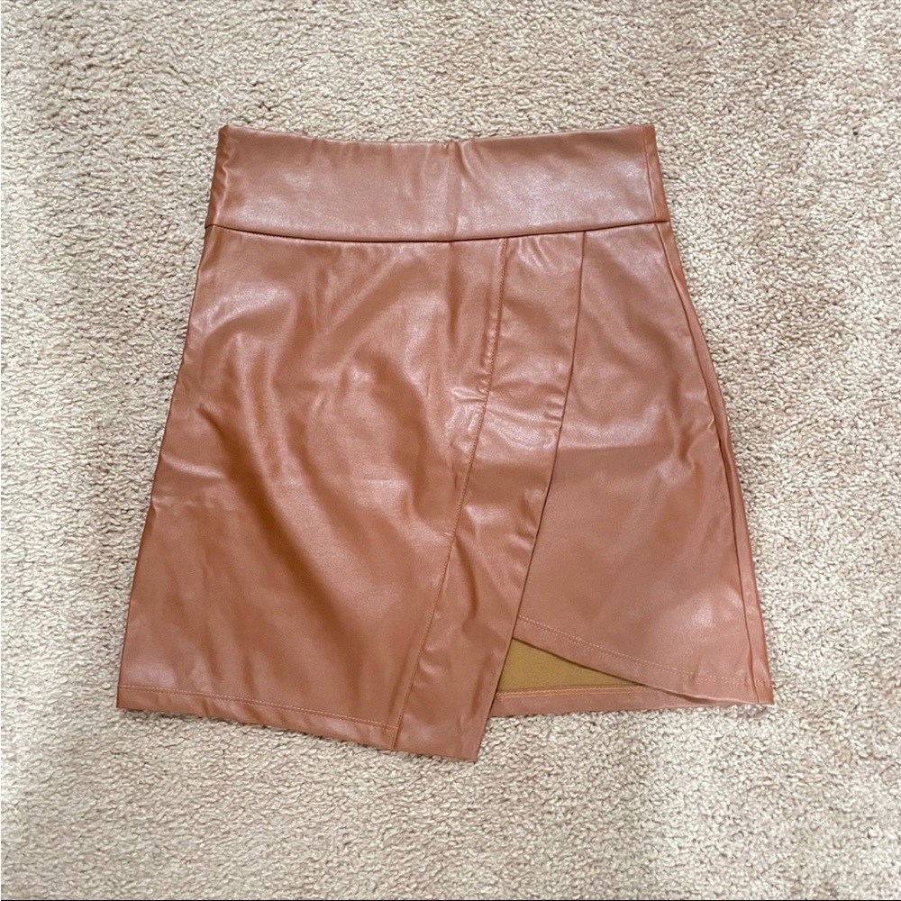 Faux Leather Skirt
